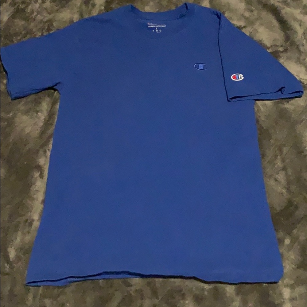Blue short sleeve champion tee